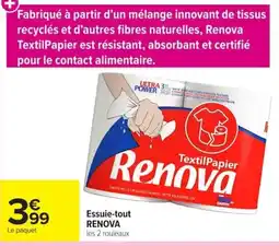 Carrefour Renova Essuie-tout offre