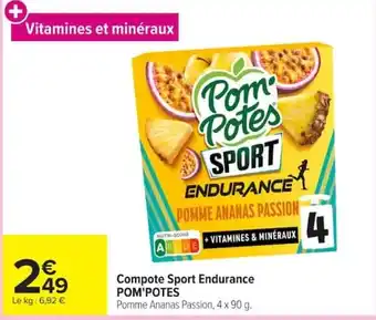 POM'POTES Compote Sport Endurance
