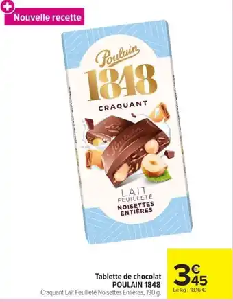POULAIN 1848 Tablette de chocolat