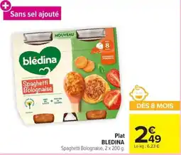 Carrefour BLEDINA Spaghetti Bolognaise offre