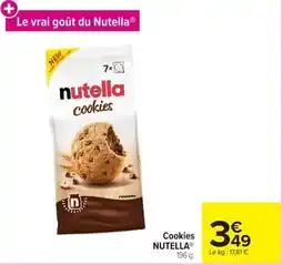 Carrefour Nutella cookies offre