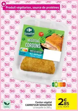 Carrefour Market CARREFOUR SENSATION Cordon végétal offre