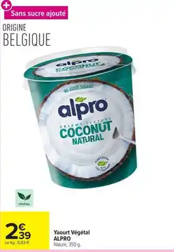Carrefour Market Alpro yaourt végétal offre