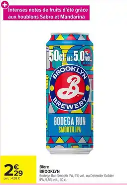 Carrefour Market BROOKLYN BODEGA RUN SMOOTH IPA offre