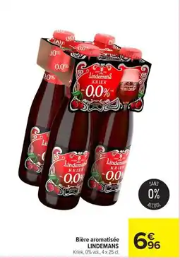 Carrefour Market Lindemans Bière aromatisée offre