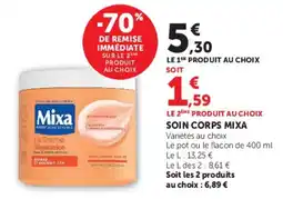 U Express Mixa La Crème Réparatrice offre