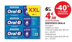 U Express Oral-B Dentifrice offre