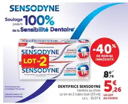 U Express Sensodyne dentifrice offre