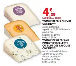 U Express ONETIK TOMME BREBIS CHÈVRE offre