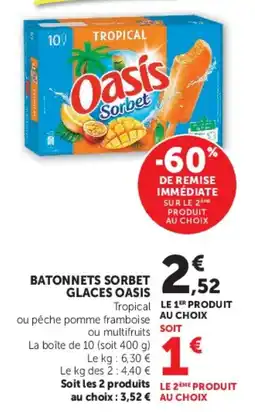 U Express Oasis Sorbet offre