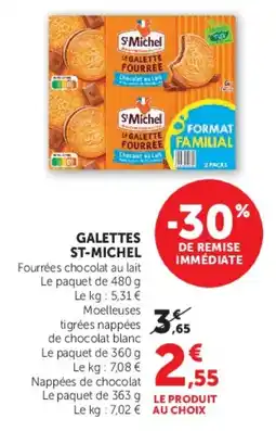 U Express S'Michel Galettes fourrées offre