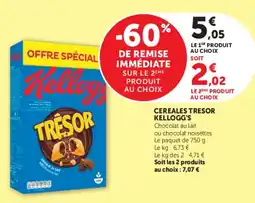 U Express Kellogg's TRÉSOR offre