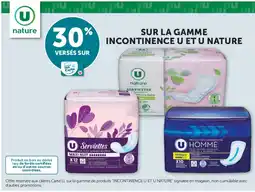 U Express U Sur ka gamme incontinence offre