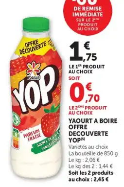 Super U Yoplait YOP offre