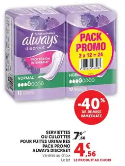 U Express Always Discreet offre