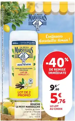 U Express LE PETIT MARSEILLAIS Crème de Douche & Bain offre