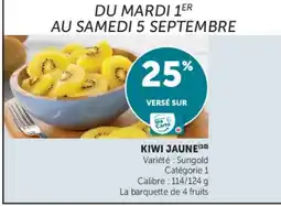 Super U Kiwi jaune offre