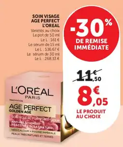 Super U L'ORÉAL PARIS AGE PERFECT GOLDEN AGE offre