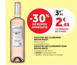 U Express ROCHE MAZET CLAIREMENT ROSÉ offre