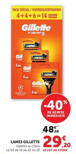 Super U Gillette Fusion5 offre