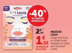 Hyper U Loua MASQUE VISAGE offre