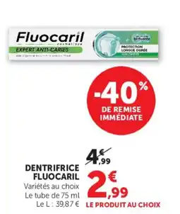 Super U Fluocaril Dentrifrice offre
