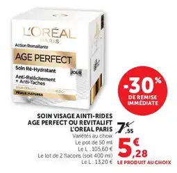 Hyper U L'ORÉAL PARIS AGE PERFECT offre