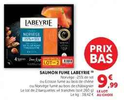 Super U Labeyrie Saumon fume offre
