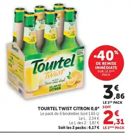 Super U Tourtel Twist Citron offre