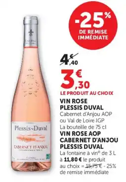 Super U Plessis-Duval Vin Rose offre