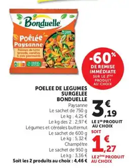 Super U Bonduelle Poêlée Paysanne offre
