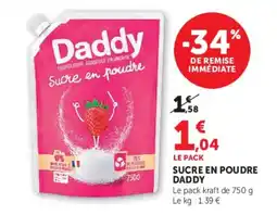 Hyper U Daddy Sucre en poudre offre