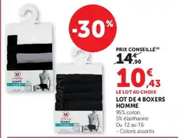Hyper U U BOXER offre