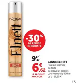 Hyper U L'ORÉAL Elnett offre