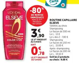 Hyper U L'ORÉAL ELSEVE offre