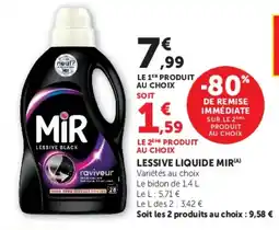 Hyper U MIR Lessive Black offre