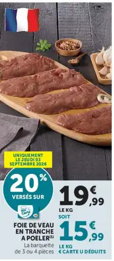 Hyper U Foire de veau offre
