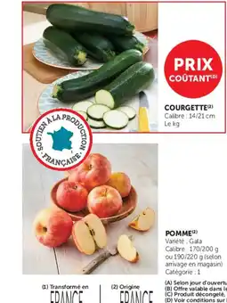 Super U COURGETTE offre