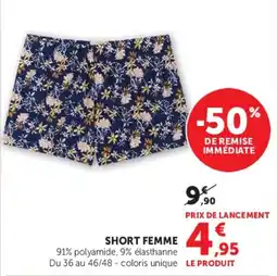 Hyper U SHORT FEMME offre