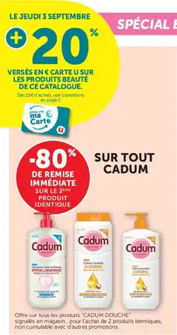Hyper U Cadum Douche offre
