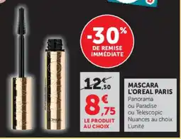 Super U L'OREAL PARIS MASCARA offre