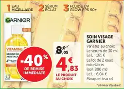 Super U Garnier soin visage offre
