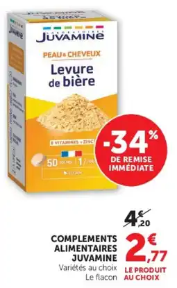 Hyper U JUVAMINE Levure de bière offre