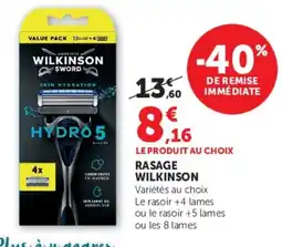 Hyper U Wilkinson rasage offre
