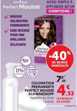 Hyper U Schwarzkopf Perfect Mousse offre