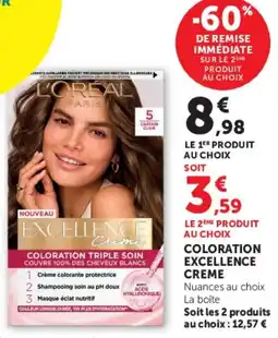 Hyper U L'ORÉAL PARIS EXCELLENCE CRÈME offre