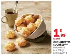 Hyper U CHOUQUETTES SUCRÉES offre