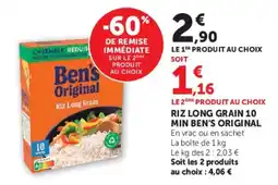 Hyper U Ben's Original Riz Long Grain offre