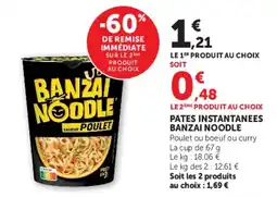 Hyper U BANZAI NOODLE offre