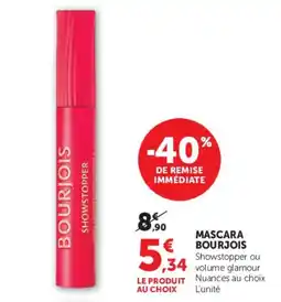 Hyper U BOURJOIS MASCARA offre